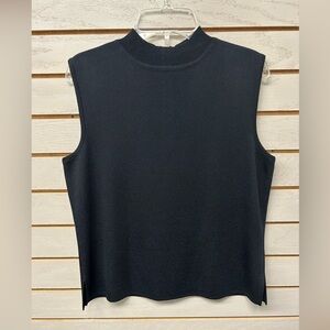 Ming Wang Black Sleeveless Tank Top